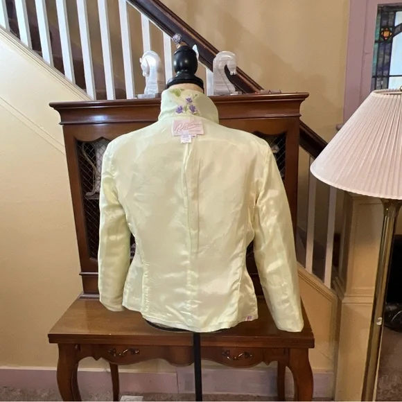 ❤️Rickie Freeman by T. J. Nites 2 Pc Silk and Wool Dress and Jacket.  Size 10. - Picture 9 of 16